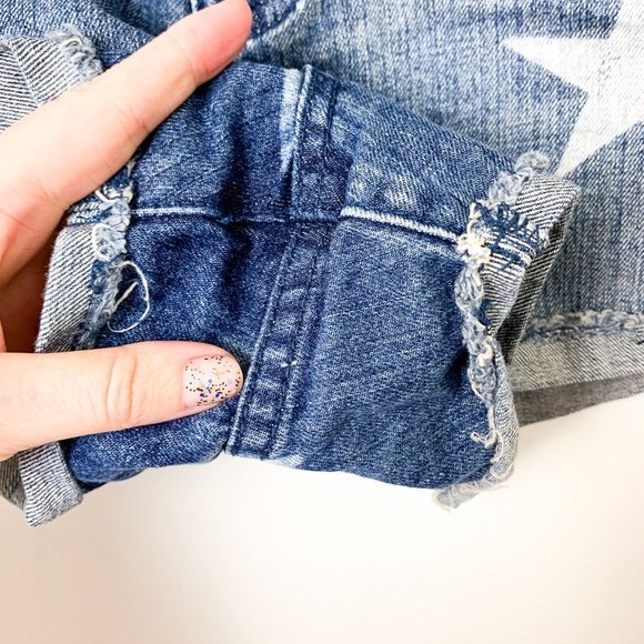 Billabong Seeing Star denim cutoff star shorts 31 - Picture 4 of 8